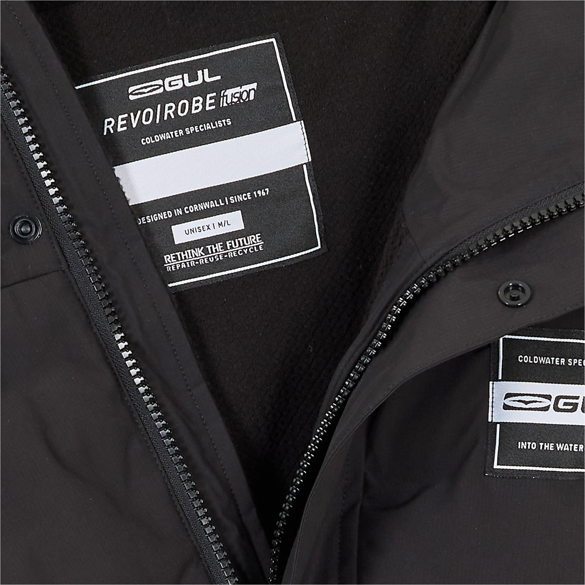 2026 Gul Revorobe Fusion Omkleedjas Met Lange Mouwen AC0149-C6 - Black / Black